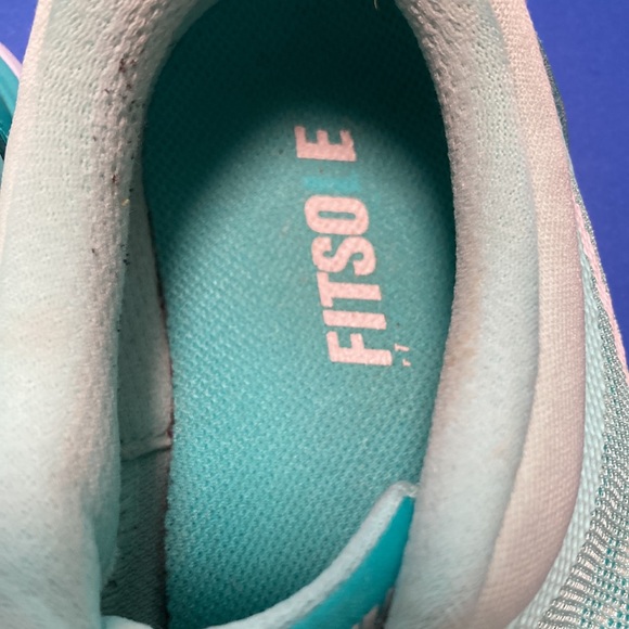 Nike Flex Run turquoise blue lightweight running shoes Women's 7.5 - Picture 8 of 10